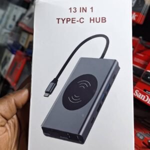 Hub 13 en 1 Type-C Multifonction (Recharge Sans Fil)